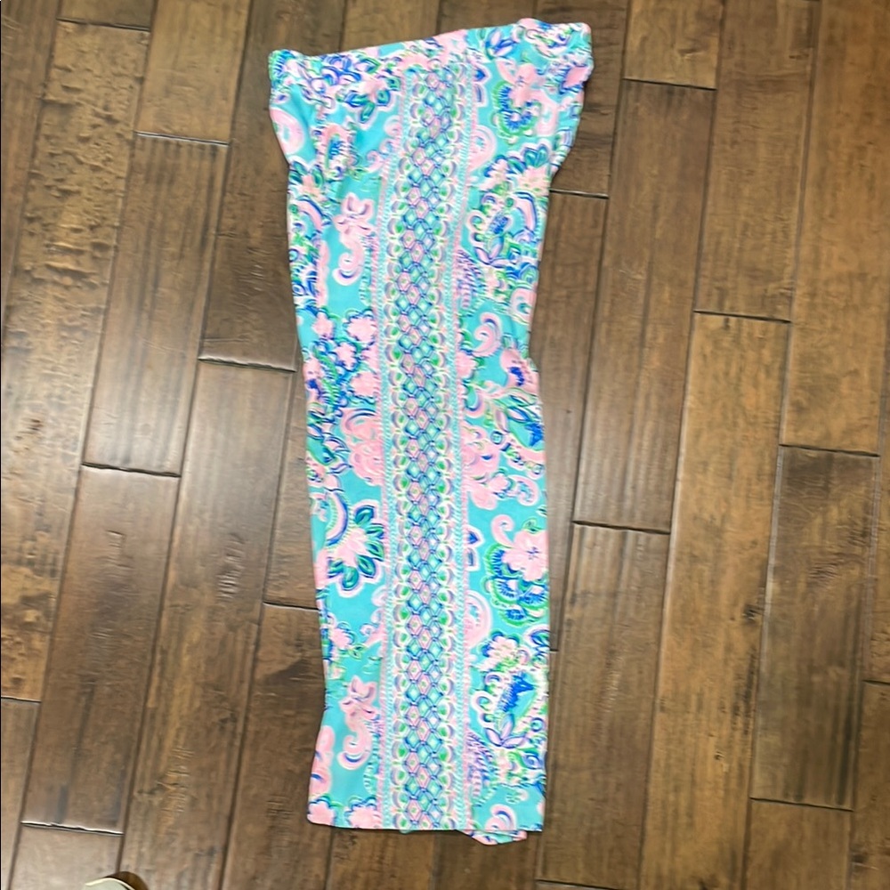 Lilly Pulitzer Pink and Blue Wide Leg pants